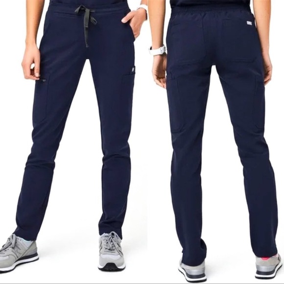 FIGS Scrubs Pants Technical Collection Size S/T Navy Blue - Picture 1 of 16